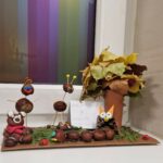 Leśne zwierzęta z kasztanów - praca plastyczna.