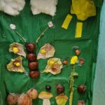 Jesienny obrazek z materiałów przyrodniczych.