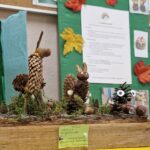 Praca plastyczna - zwierzęta z materiału przyrodniczego.