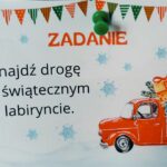 Tekst zadania: Znajdź drogę w świątecznym labiryncie.