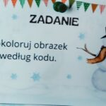Tekst zadania: Pokoloruj obrazek według kodu.